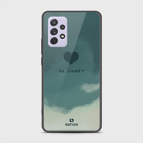 Samsung Galaxy A72 Cover - ONation Heart Series - HQ Ultra Shine Premium Infinity Glass Soft Silicon Borders Case