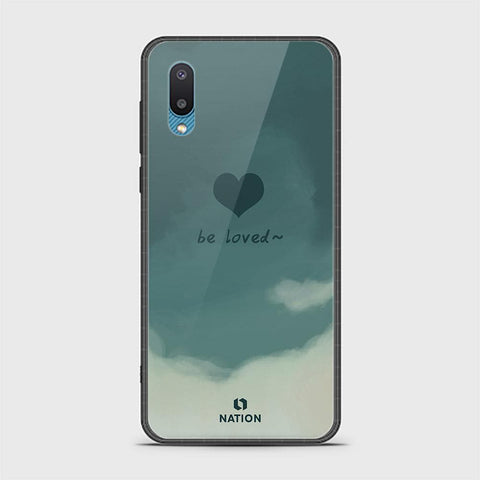 Samsung Galaxy A02 Cover - ONation Heart Series - HQ Ultra Shine Premium Infinity Glass Soft Silicon Borders Case