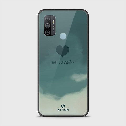 Oppo A53 Cover - Onation Heart Series - HQ Ultra Shine Premium Infinity Glass Soft Silicon Borders Case