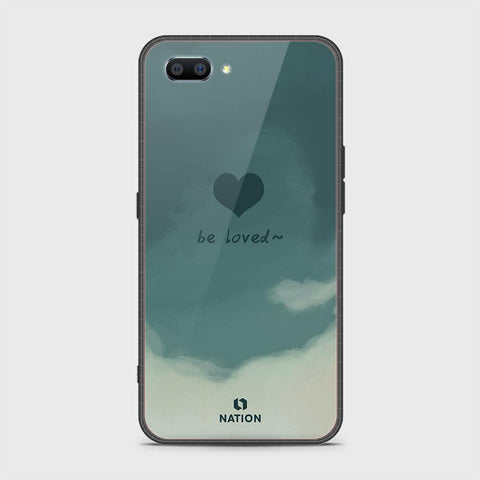 Oppo A3s Cover - Onation Heart Series - HQ Ultra Shine Premium Infinity Glass Soft Silicon Borders Case