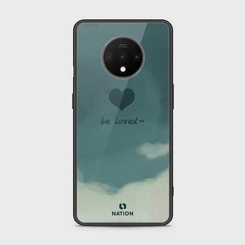 OnePlus 7T Cover - ONation Heart Series - HQ Ultra Shine Premium Infinity Glass Soft Silicon Borders Case