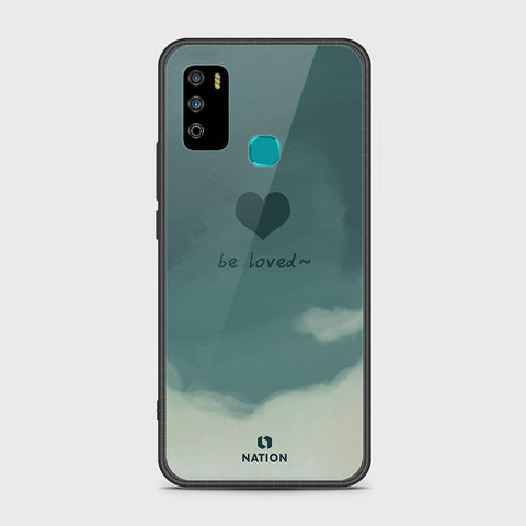 Infinix Hot 9 Play Cover- Onation Heart Series - HQ Ultra Shine Premium Infinity Glass Soft Silicon Borders Case