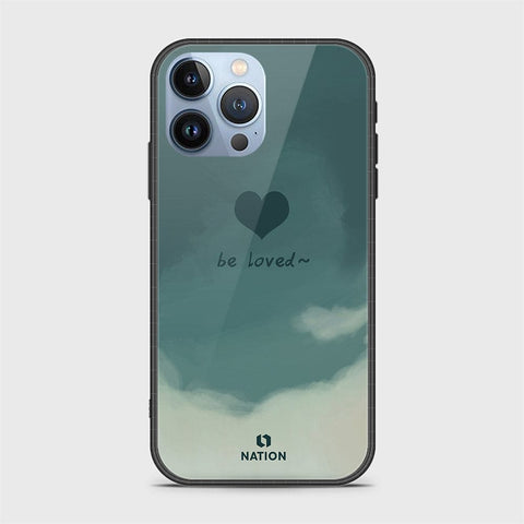 iPhone 14 Pro Cover- Onation Heart Series - HQ Ultra Shine Premium Infinity Glass Soft Silicon Borders Case