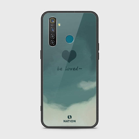 Realme 5 Pro Cover - ONation Heart Series - HQ Ultra Shine Premium Infinity Glass Soft Silicon Borders Case