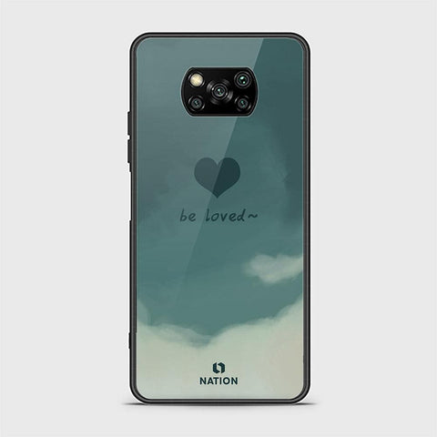 Xiaomi Poco X3 Cover - ONation Heart Series - HQ Ultra Shine Premium Infinity Glass Soft Silicon Borders Case