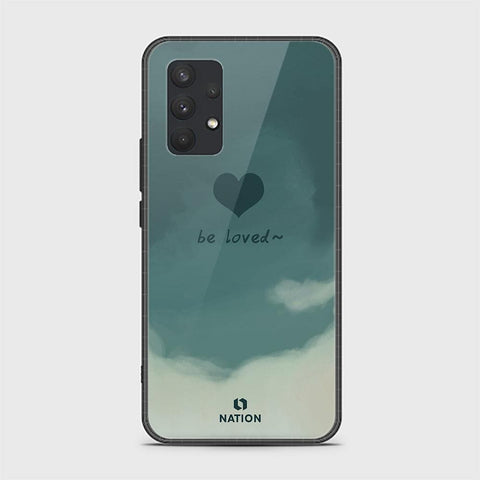 Samsung Galaxy A32 Cover - ONation Heart Series - HQ Ultra Shine Premium Infinity Glass Soft Silicon Borders Case