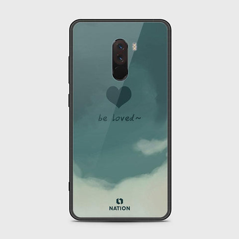 Xiaomi Pocophone F1 Cover - ONation Heart Series - HQ Ultra Shine Premium Infinity Glass Soft Silicon Borders Case