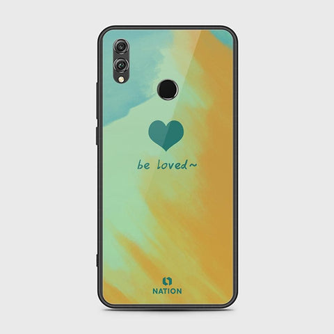 Huawei Honor 8X Cover - ONation Heart Series - HQ Ultra Shine Premium Infinity Glass Soft Silicon Borders Case