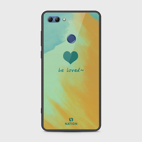 Huawei Y9 2018 Cover - ONation Heart Series - HQ Ultra Shine Premium Infinity Glass Soft Silicon Borders Case