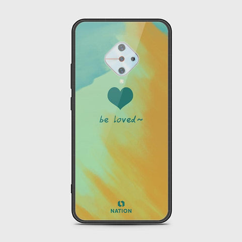 Vivo S1 Pro Cover - ONation Heart Series - HQ Ultra Shine Premium Infinity Glass Soft Silicon Borders Case