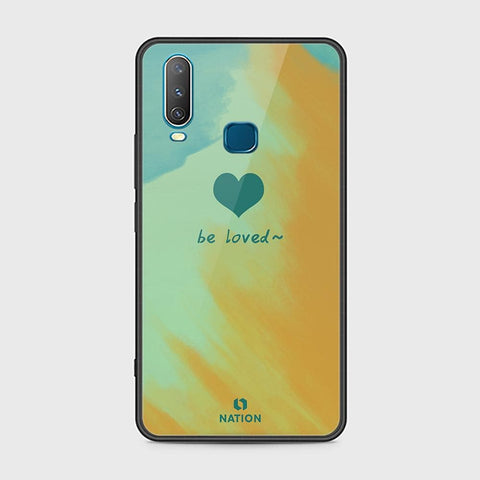 Vivo Y15 Cover - ONation Heart Series - HQ Ultra Shine Premium Infinity Glass Soft Silicon Borders Case