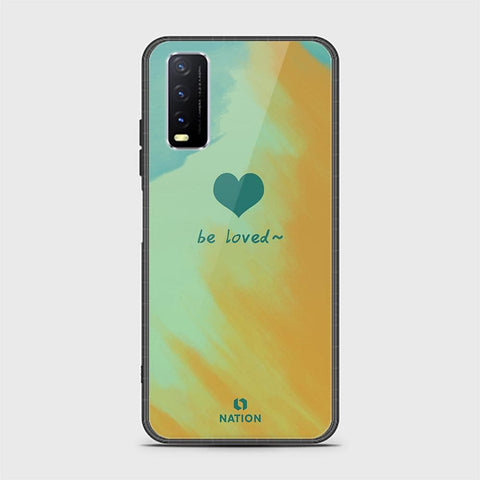 Vivo Y20s Cover - ONation Heart Series - HQ Ultra Shine Premium Infinity Glass Soft Silicon Borders Case