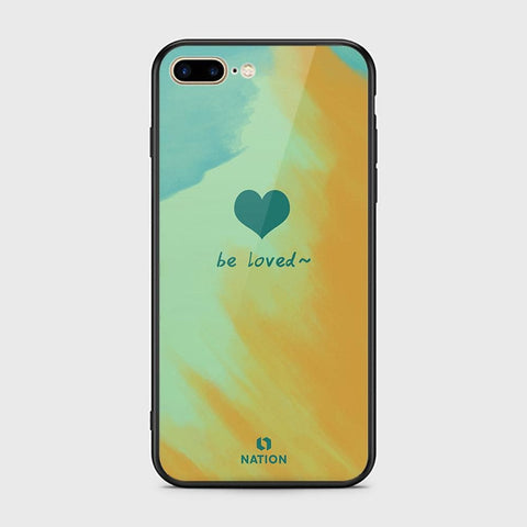 iPhone 7 Plus Cover - Onation Heart Series - HQ Ultra Shine Premium Infinity Glass Soft Silicon Borders Case