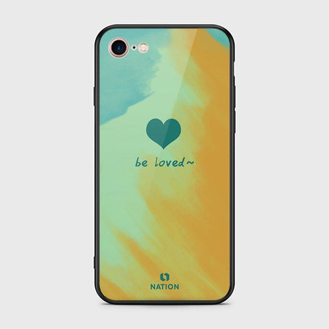 iPhone 8 / 7 Cover - Onation Heart Series - HQ Ultra Shine Premium Infinity Glass Soft Silicon Borders Case