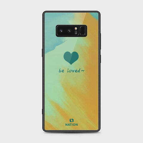 Samsung Galaxy Note 8 Cover - Onation Heart Series - HQ Ultra Shine Premium Infinity Glass Soft Silicon Borders Case