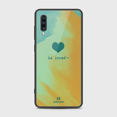 Samsung Galaxy A70s Cover - Onation Heart Series - HQ Ultra Shine Premium Infinity Glass Soft Silicon Borders Case