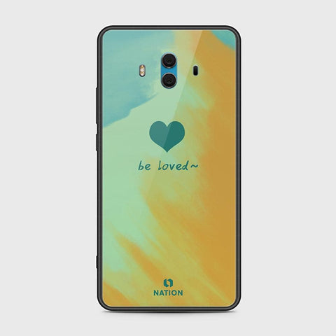 Huawei Mate 10 Cover - Onation Heart Series - HQ Ultra Shine Premium Infinity Glass Soft Silicon Borders Case