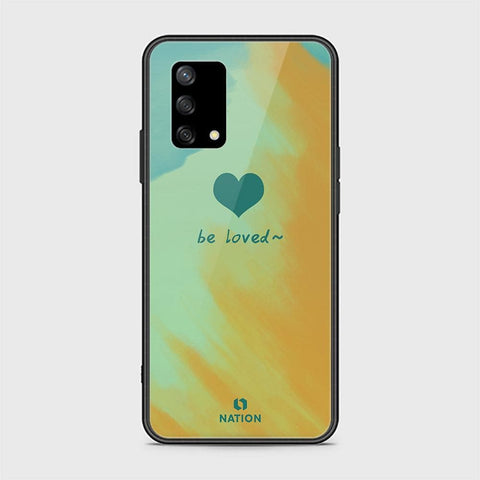 Oppo F19s Cover - Onation Heart Series - HQ Ultra Shine Premium Infinity Glass Soft Silicon Borders Case