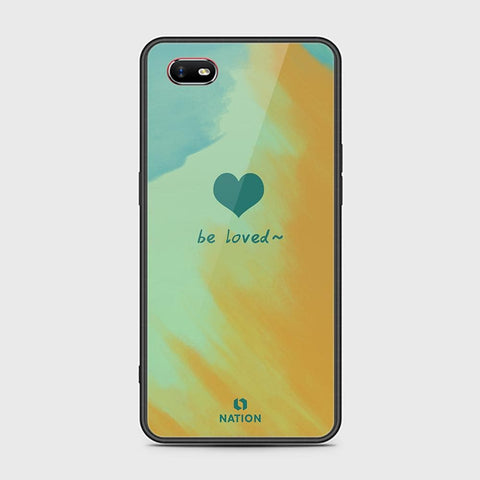 Oppo A1k Cover - Onation Heart Series - HQ Ultra Shine Premium Infinity Glass Soft Silicon Borders Case