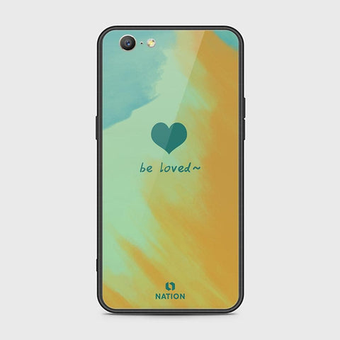 Oppo A57 Cover - Onation Heart Series - HQ Ultra Shine Premium Infinity Glass Soft Silicon Borders Case