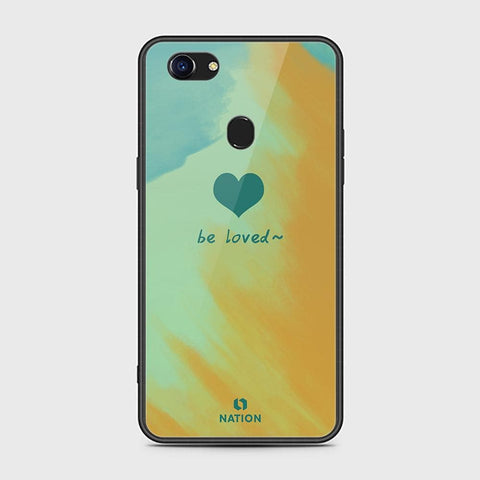 Oppo F5 Cover - Onation Heart Series - HQ Ultra Shine Premium Infinity Glass Soft Silicon Borders Case