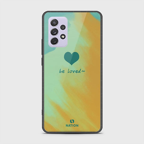 Samsung Galaxy A72 Cover - ONation Heart Series - HQ Ultra Shine Premium Infinity Glass Soft Silicon Borders Case