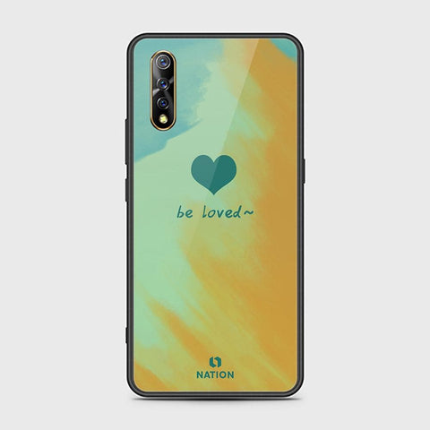 Vivo S1 Cover - Onation Heart Series - HQ Ultra Shine Premium Infinity Glass Soft Silicon Borders Case