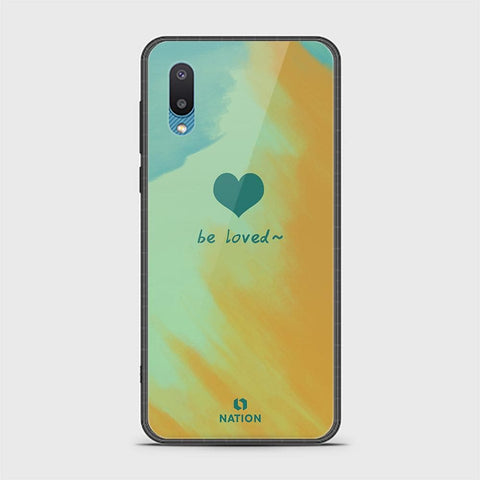 Samsung Galaxy A02 Cover - ONation Heart Series - HQ Ultra Shine Premium Infinity Glass Soft Silicon Borders Case