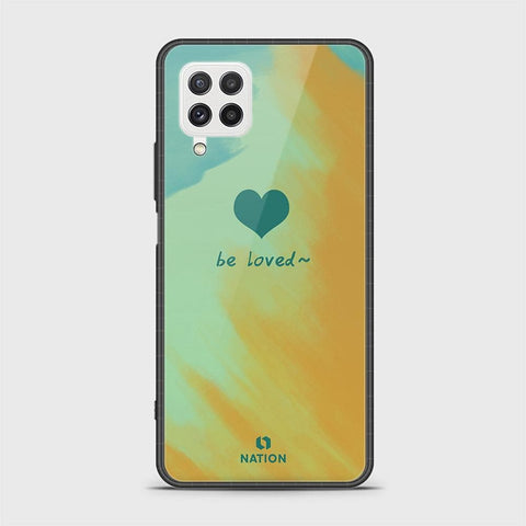 Samsung Galaxy M22 Cover - Onation Heart Series - HQ Ultra Shine Premium Infinity Glass Soft Silicon Borders Case