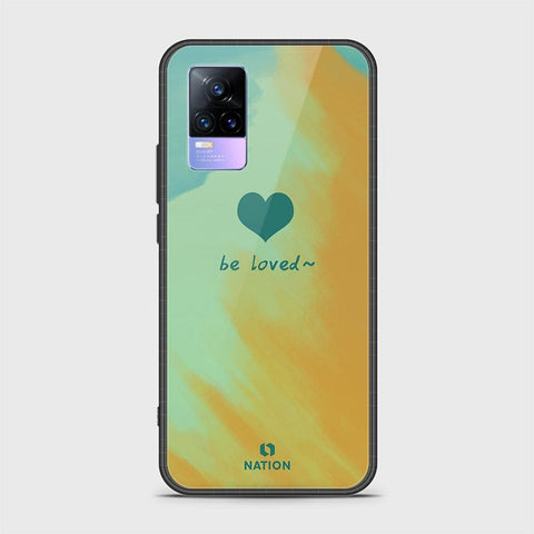 Vivo V21e Cover - Onation Heart Series - HQ Ultra Shine Premium Infinity Glass Soft Silicon Borders Case