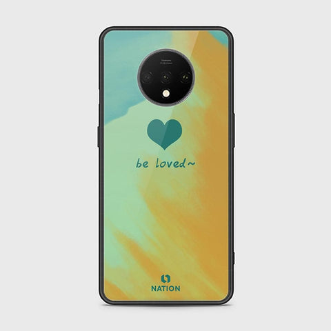 OnePlus 7T Cover - ONation Heart Series - HQ Ultra Shine Premium Infinity Glass Soft Silicon Borders Case