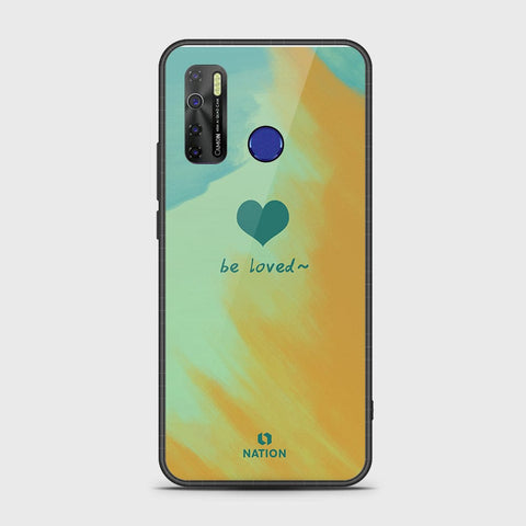 Infinix Hot 9 Pro Cover- Onation Heart Series - HQ Ultra Shine Premium Infinity Glass Soft Silicon Borders Case