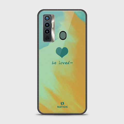 Tecno Camon 17 Cover - Onation Heart Series - HQ Ultra Shine Premium Infinity Glass Soft Silicon Borders Case