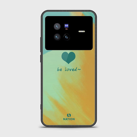 Vivo X80 Cover- Onation Heart Series - HQ Ultra Shine Premium Infinity Glass Soft Silicon Borders Case