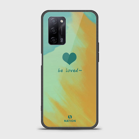 Oppo A55s Cover- Onation Heart Series - HQ Ultra Shine Premium Infinity Glass Soft Silicon Borders Case