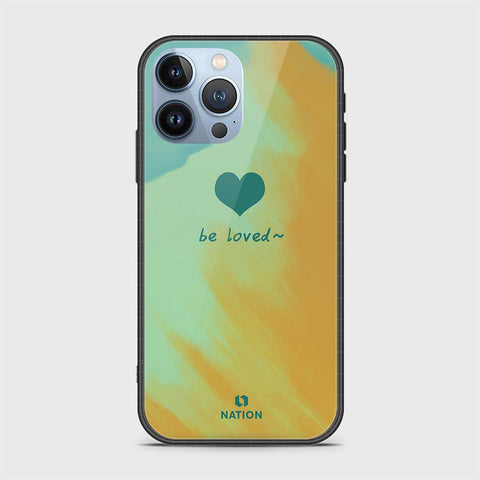 iPhone 14 Pro Cover- Onation Heart Series - HQ Ultra Shine Premium Infinity Glass Soft Silicon Borders Case