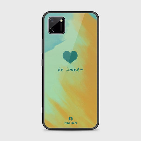 Realme C11 Cover - ONation Heart Series - HQ Ultra Shine Premium Infinity Glass Soft Silicon Borders Case