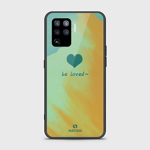 Oppo A94 Cover - ONation Heart Series - HQ Ultra Shine Premium Infinity Glass Soft Silicon Borders Case