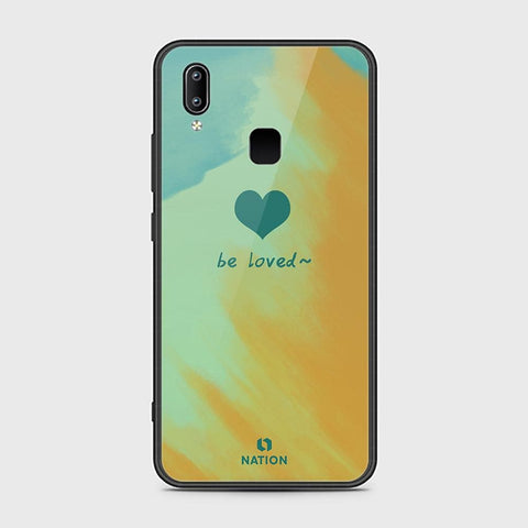 Vivo Y85 Cover - ONation Heart Series - HQ Ultra Shine Premium Infinity Glass Soft Silicon Borders Case