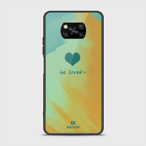 Xiaomi Poco X3 Cover - ONation Heart Series - HQ Ultra Shine Premium Infinity Glass Soft Silicon Borders Case