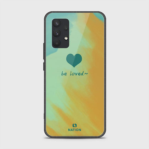 Samsung Galaxy A32 Cover - ONation Heart Series - HQ Ultra Shine Premium Infinity Glass Soft Silicon Borders Case