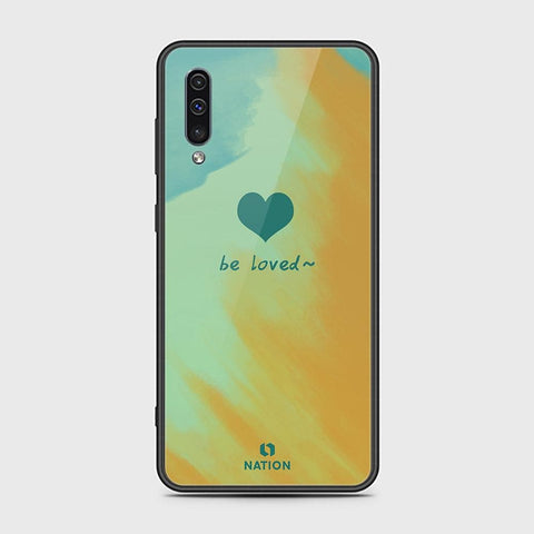 Samsung Galaxy A50s Cover - ONation Heart Series - HQ Ultra Shine Premium Infinity Glass Soft Silicon Borders Case