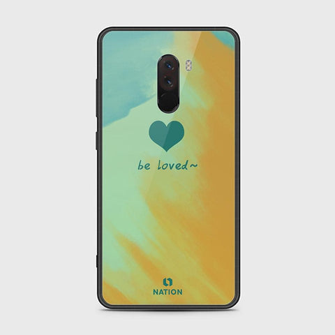 Xiaomi Pocophone F1 Cover - ONation Heart Series - HQ Ultra Shine Premium Infinity Glass Soft Silicon Borders Case