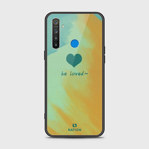 Realme 5 Cover - ONation Heart Series - HQ Ultra Shine Premium Infinity Glass Soft Silicon Borders Case