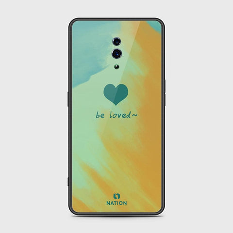 Oppo Reno Cover - ONation Heart Series - HQ Ultra Shine Premium Infinity Glass Soft Silicon Borders Case