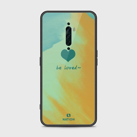 Oppo Reno 2F Cover - ONation Heart Series - HQ Ultra Shine Premium Infinity Glass Soft Silicon Borders Case