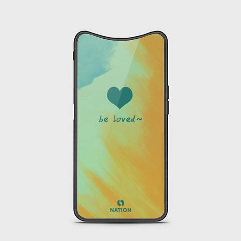 Oppo Find X Cover - ONation Heart Series - HQ Ultra Shine Premium Infinity Glass Soft Silicon Borders Case