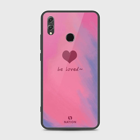 Huawei Honor 8X Cover - ONation Heart Series - HQ Ultra Shine Premium Infinity Glass Soft Silicon Borders Case