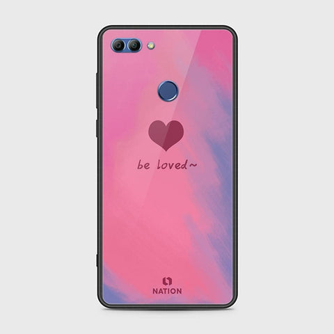 Huawei Y9 2018 Cover - ONation Heart Series - HQ Ultra Shine Premium Infinity Glass Soft Silicon Borders Case