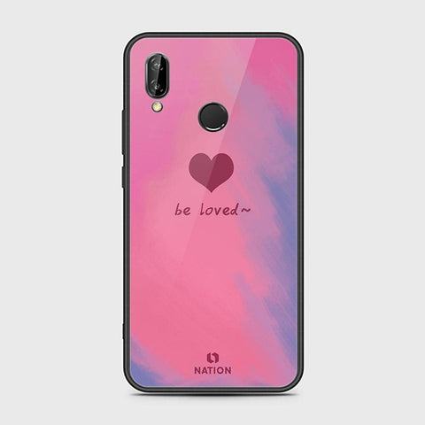 Huawei P20 Lite Cover - ONation Heart Series - HQ Ultra Shine Premium Infinity Glass Soft Silicon Borders Case